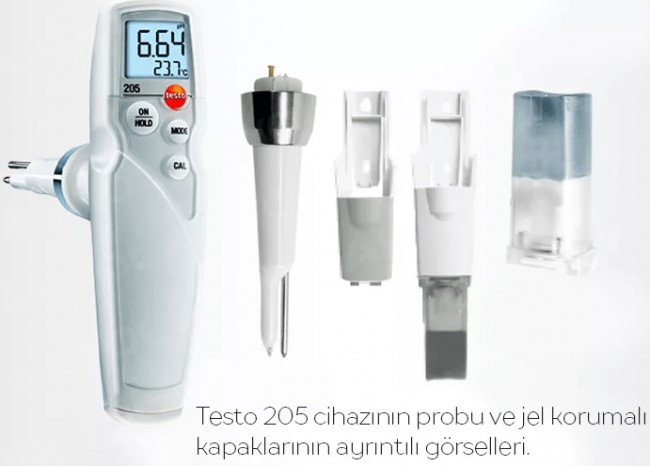 Testo 205 комплект с флаконами для калибровки в алюминиевом кейсе
