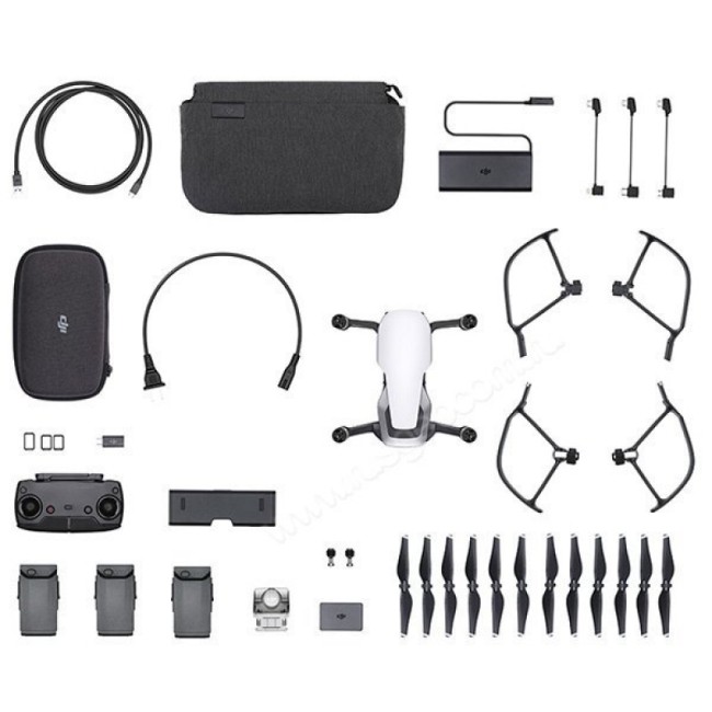 Квадрокоптер DJI Mavic Air Fly More Combo (Arctic White, белый)