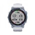 Часы Garmin Fenix 7 Sapphire Solar титановый синий минерал DLC с белым ремешком