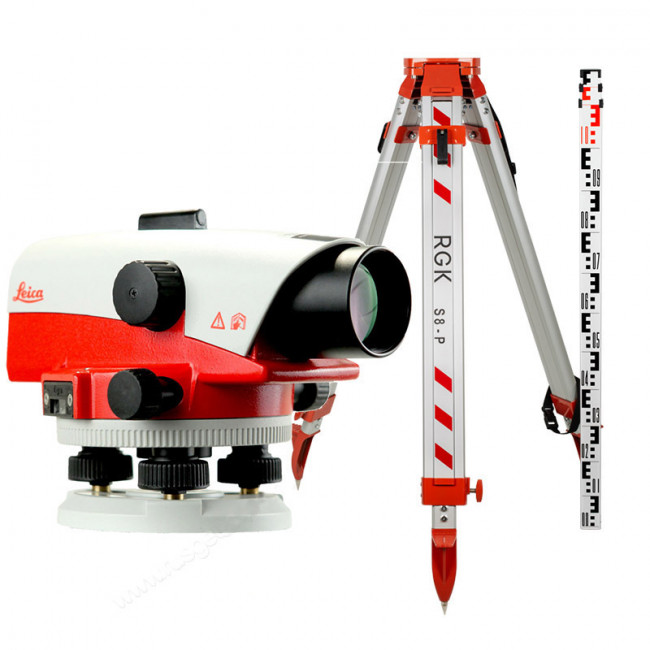 Комплект оптический нивелир Leica NA 730 plus с поверкой штатив рейка - 3 в 1 Комплект оптический нивелир Leica NA 730 plus с поверкой штатив рейка - 3 в 1