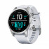 Часы Garmin Fenix 7S серебристый с белым силиконовым ремешком Часы Garmin Fenix 7S серебристый с белым силиконовым ремешком