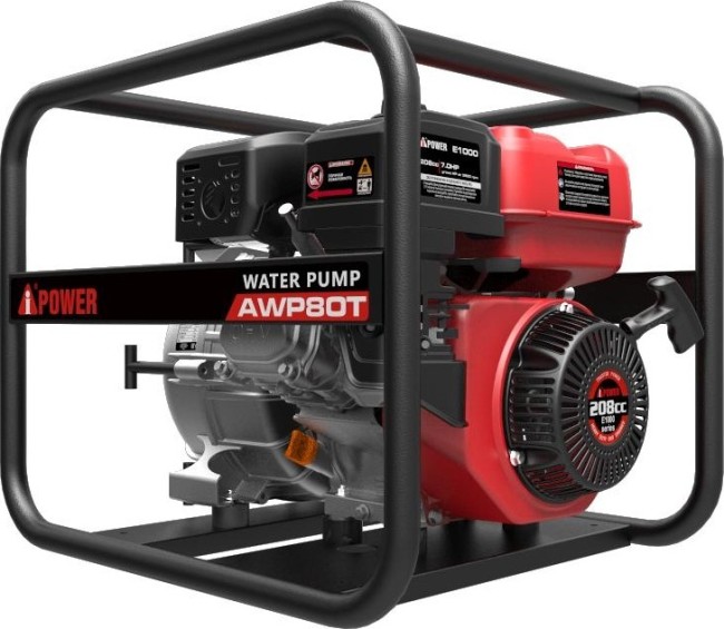 Бензиновая мотопомпа для грязной воды A-iPower AWP80Т