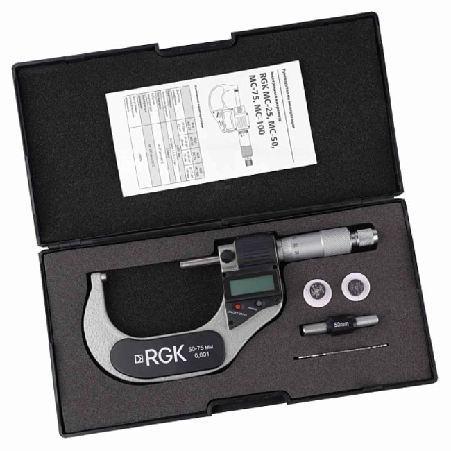 Электронный микрометр RGK MC-75 с поверкой Электронный микрометр RGK MC-75 с поверкой