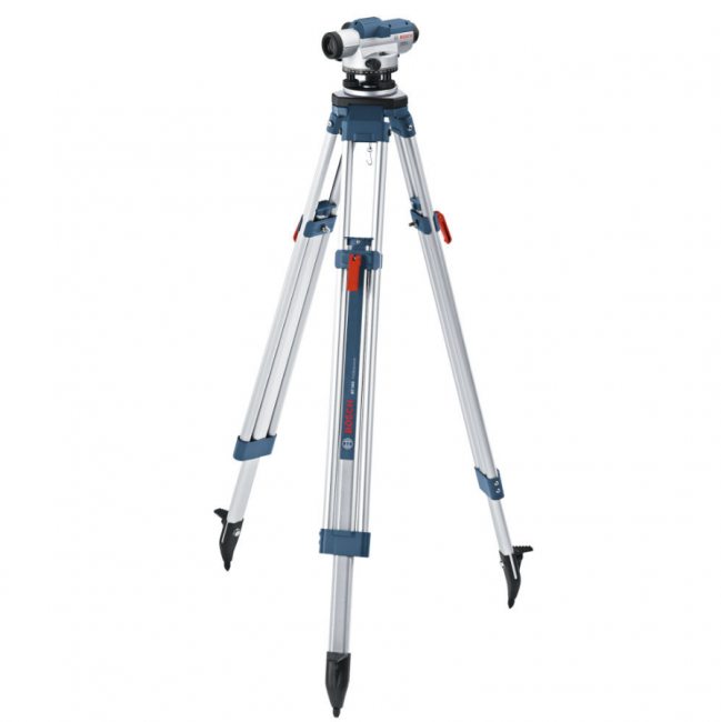 Комплект оптический нивелир Bosch GOL 20 D штатив рейка - 3 в 1