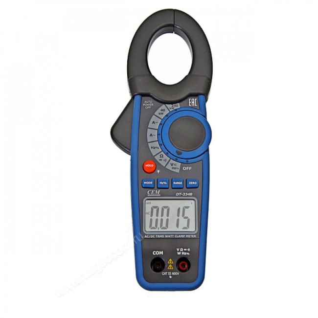 Токовые клещи CEM DT-3348, Ваттметр Токовые клещи CEM DT-3348, Ваттметр
