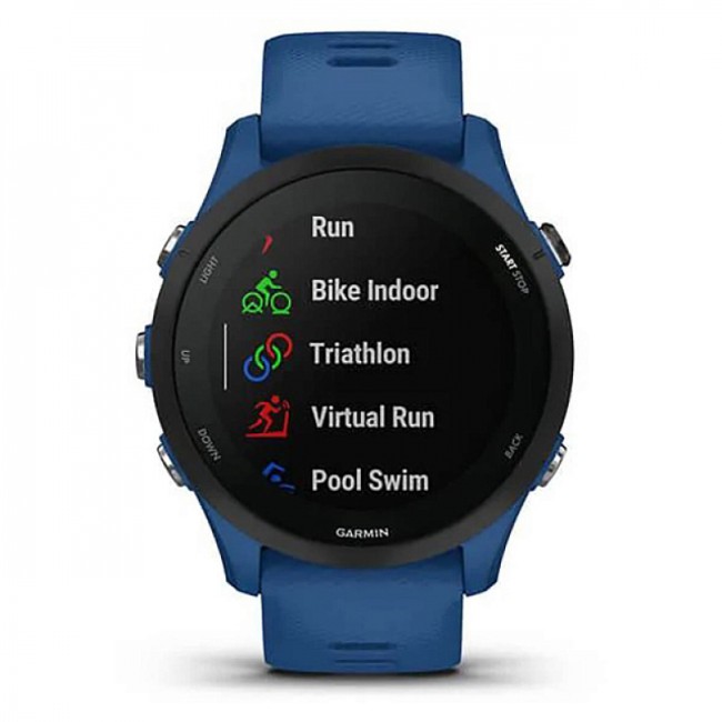 Смарт часы Garmin Forerunner 255 с синим ремешком Смарт часы Garmin Forerunner 255 с синим ремешком