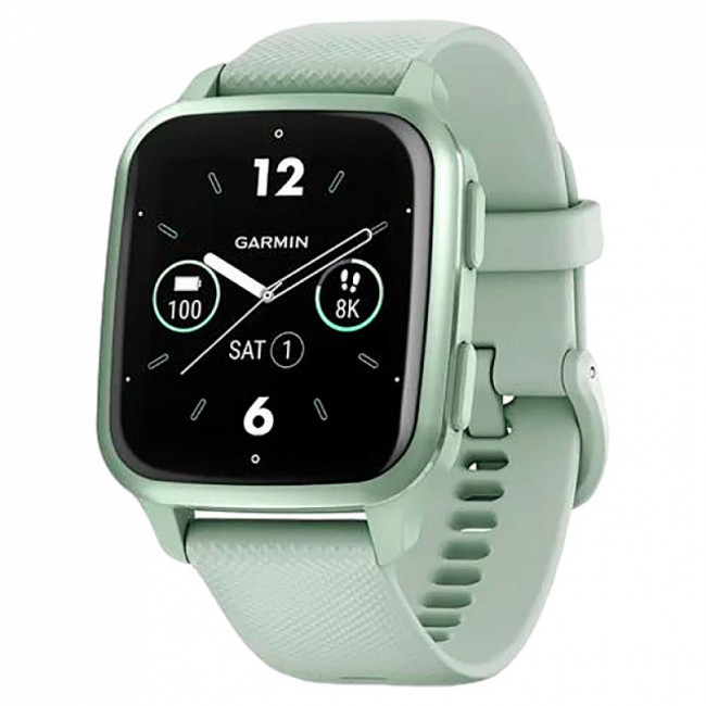 Часы Garmin Venu Sq 2 цвета мяты и безелем мятного цвета Часы Garmin Venu Sq 2 цвета мяты и безелем мятного цвета