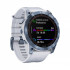 Часы Garmin Fenix 7X Sapphire Solar титановый синий минерал DLC с белым ремешком