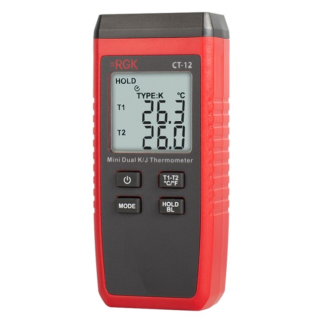 Термометр RGK CT-12 с погружным зондом температуры TR-10W с поверкой Термометр RGK CT-12 с погружным зондом температуры TR-10W с поверкой