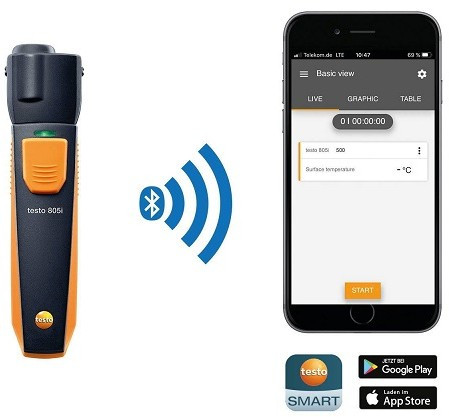 Смарт-зонд ИК-термометр Testo 805i Смарт-зонд ИК-термометр Testo 805i