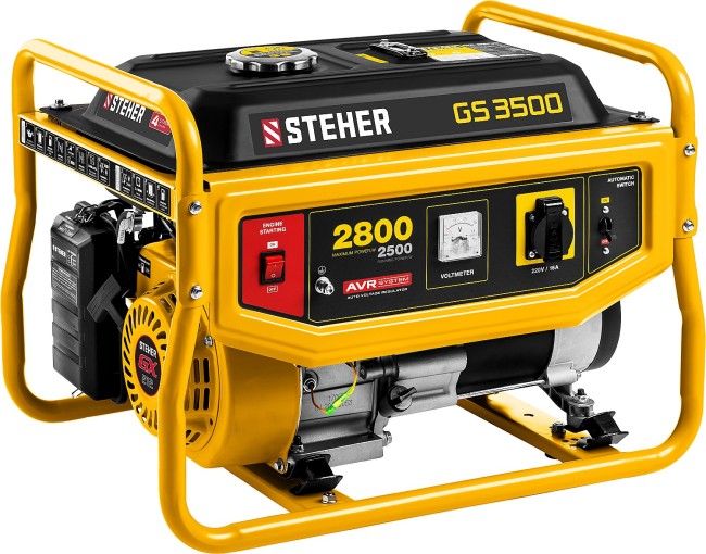 Бензиновый генератор GS-3500 STEHER Бензиновый генератор GS-3500 STEHER