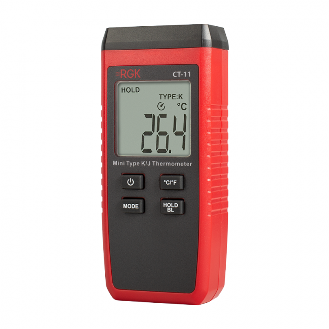Термометр RGK CT-11 с погружным зондом температуры TR-10W с поверкой Термометр RGK CT-11 с погружным зондом температуры TR-10W с поверкой